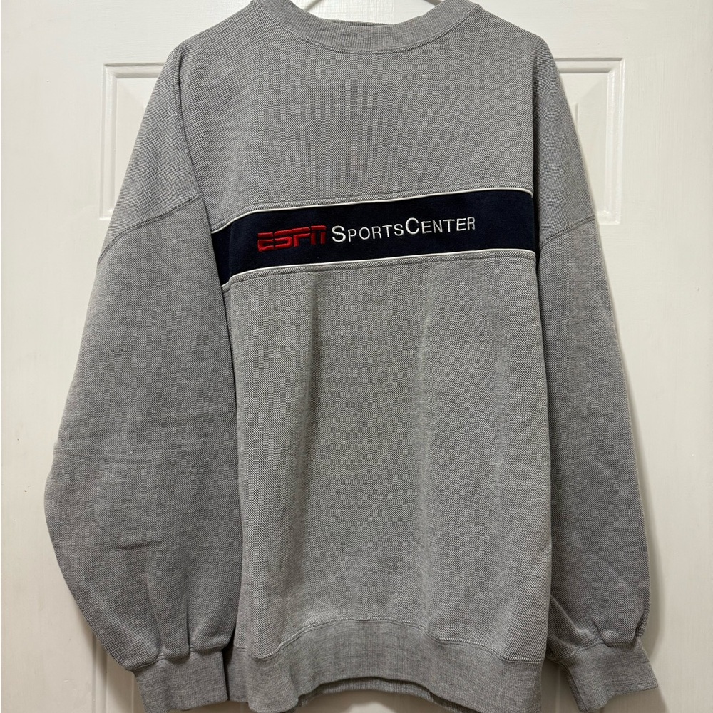 Y2K ESPN SportsCenter Gray Men's Sweater